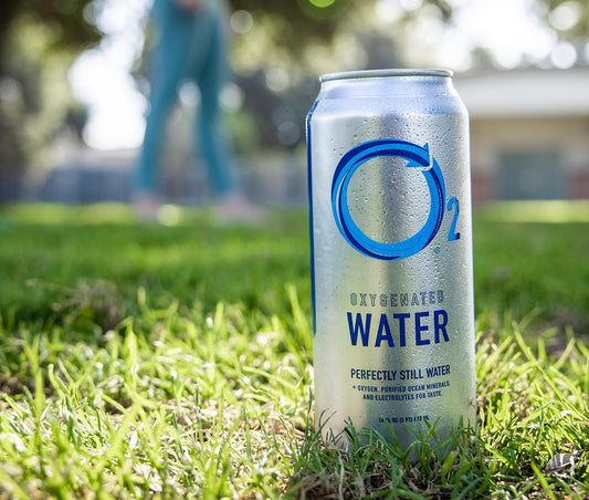 O2 Oxygenated Water in a can